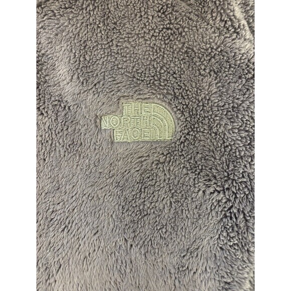 The North Face Osito 2 Full Zip Jacket Womens Medium Gray Fleece Deep Pile - Picture 3 of 10